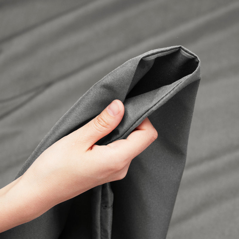 Ensemble de draps luxueux en microfibre, Simple TG, Gris charbon