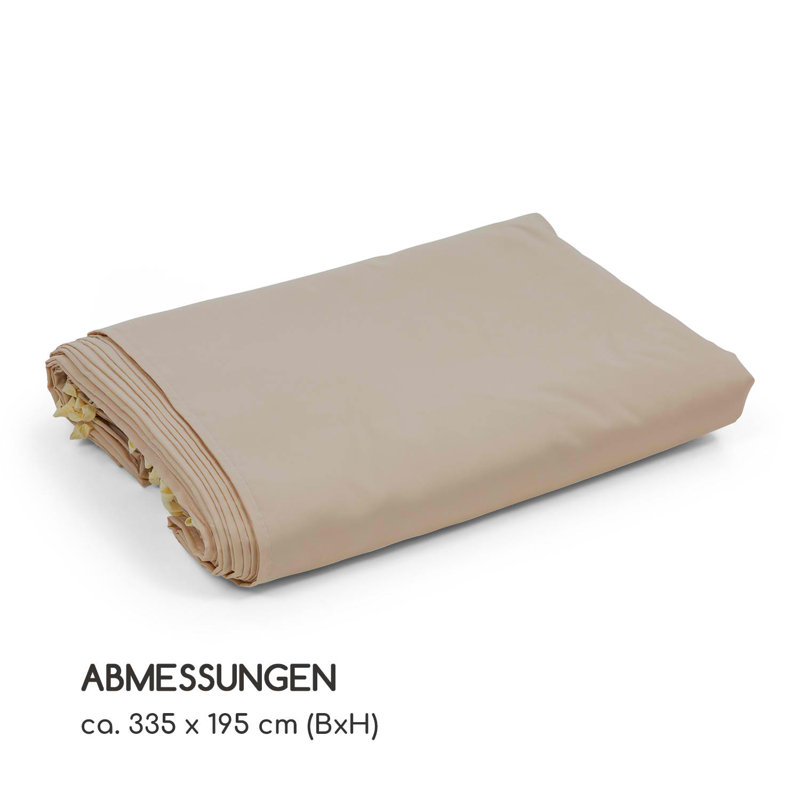 Blumfeldt Polyester Side Wall for Gazebo, 185cm H x 270cm W x 59.5cm D, Brown