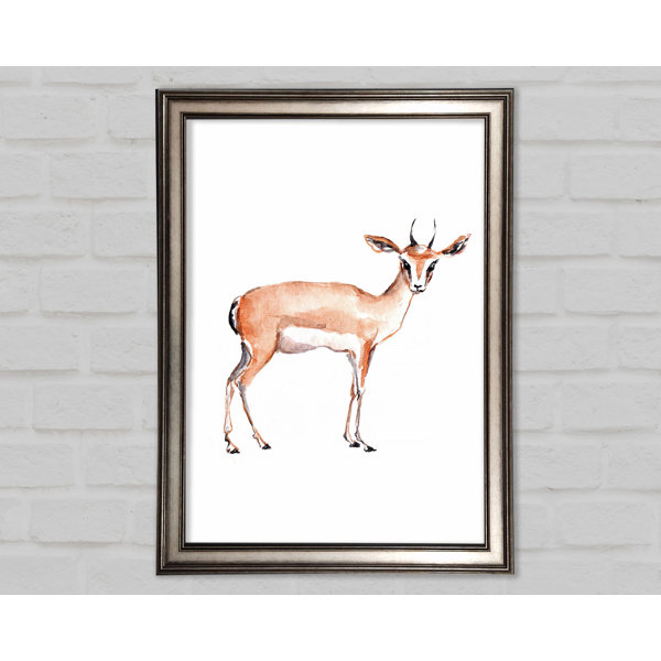 Springboks Back Print Union Rustic Springbok - Single Picture Frame Print | Wayfair.co.uk