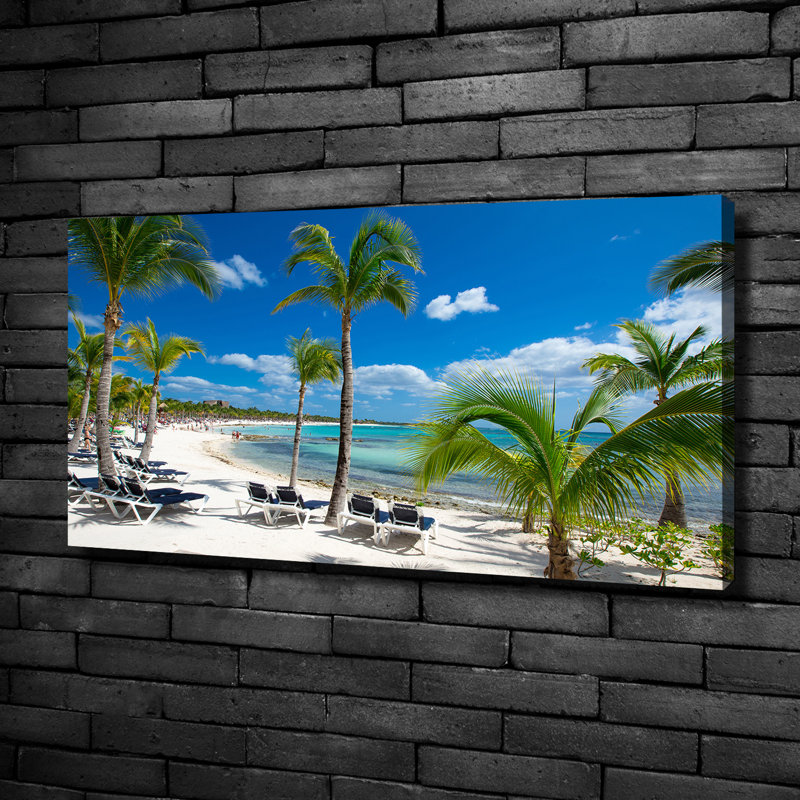 Maldives Beach - Wrapped Canvas Print