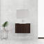 Meuble-lavabo de 30 po avec lavabo en résine, portes à fermeture douce, conception à fixation flottante