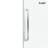 44-49" W X 60" H Frameless Single Sliding Tub Door with 3/8" (10mm) Clear Tempered Glass, Shatter-Resistant Film & Installation Hole Locator - Square Top Rail-125369631