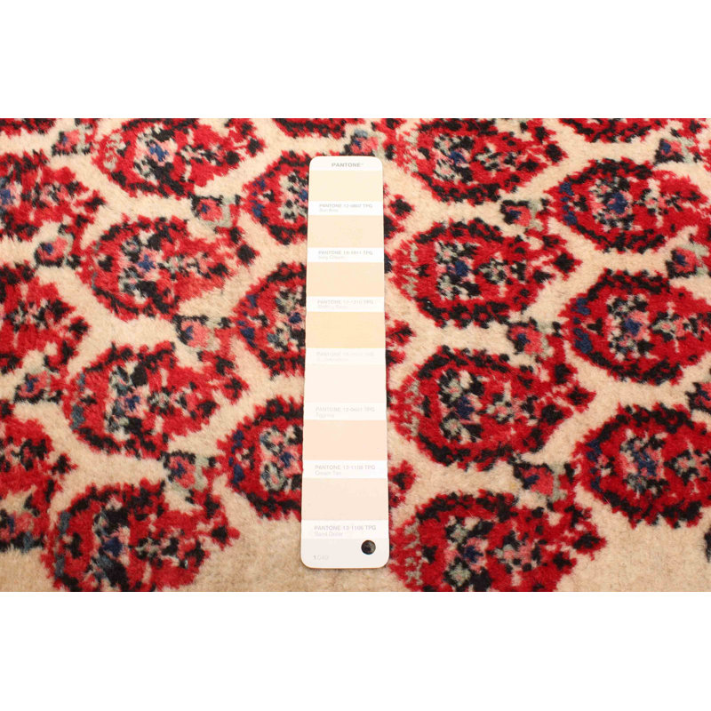 Tapis crème Anadol, rouge 3 pi 3 po x 4 pi 10 po