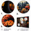 Cozy village in Autumn Moonlit IV - Art mural en métal City Art Deco-1703041477