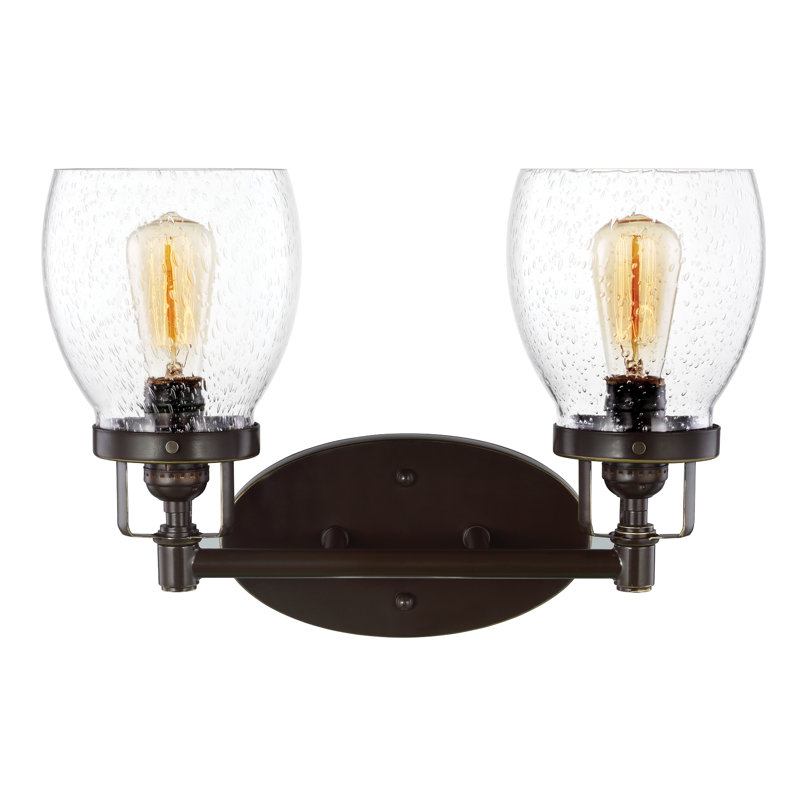 Belton Two Light Wall / Bath from Generation Lighting , Midnight Black, No