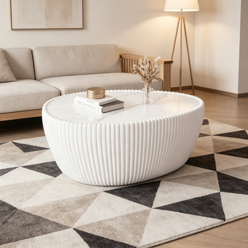 Rosehill with sturdy base, White PU