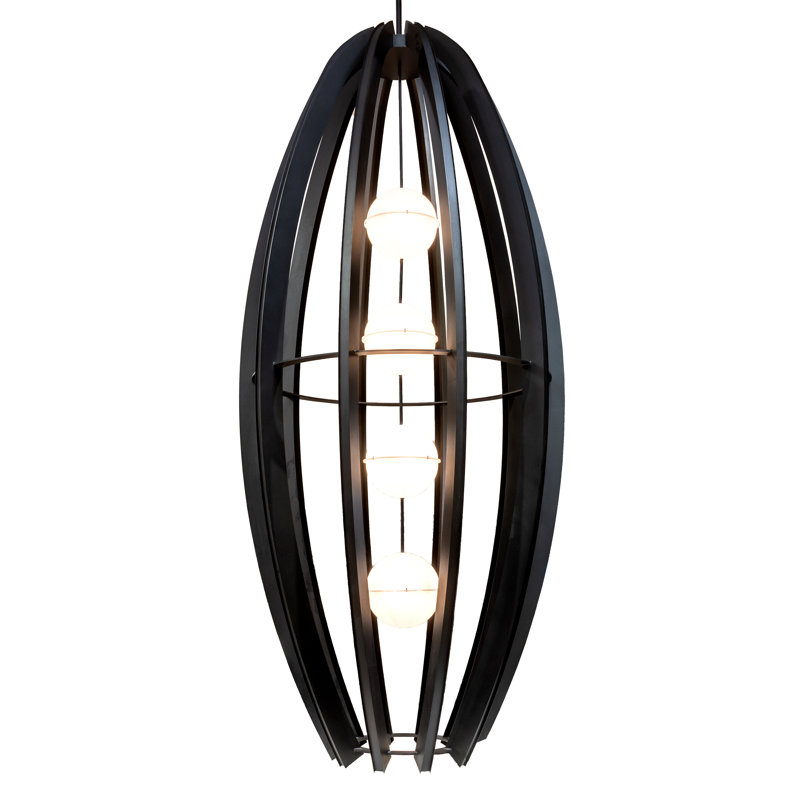 Luminaire suspendu géométrique unique à 16 lumières