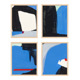 Beneath The Blue Set Of 4 Print by Andrea Stokes