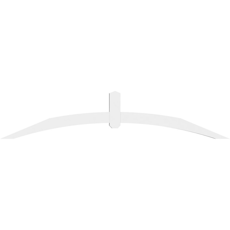 Support pour pignon en PVC Archdale, H 17,5 po x l 84 po (pas: 5/12), P 4 po x F 4 po