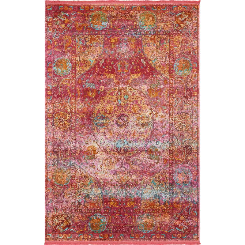 Folmar Oriental Indoor Rug, Rectangle 4'3" x 6'1"