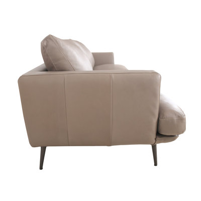 Moderna 98.5" Genuine Full Grain Italian Modern Sofa