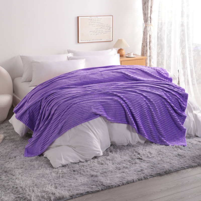 Couverture pour bébé en peluche?, Jeté, Mauve