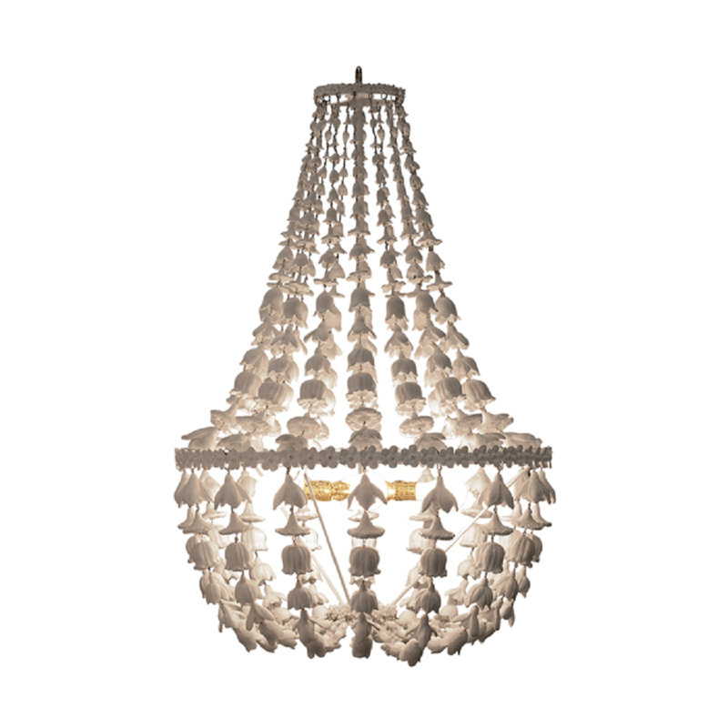 Flower Drop 4-Light Empire Chandelier