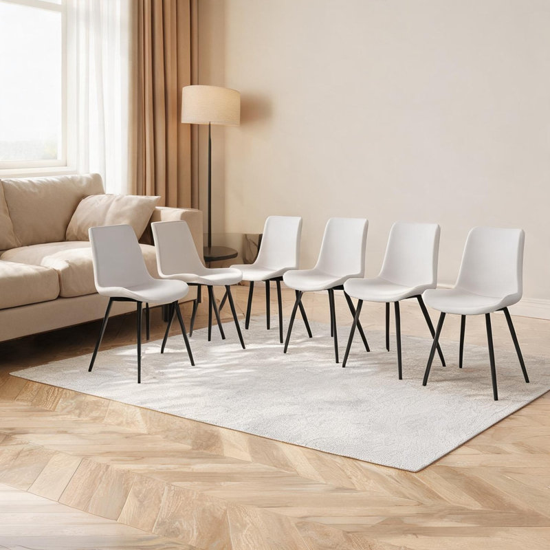 Chaise de salle à manger combinant cuisine ou bureau et siège rembourré avec structure en métal et comme photo pour la chambre à coucher