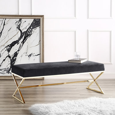 Banc en velours Aurora