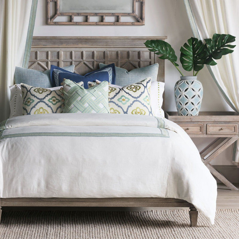 Boracay Square Pillow Cover & Insert, Faux down