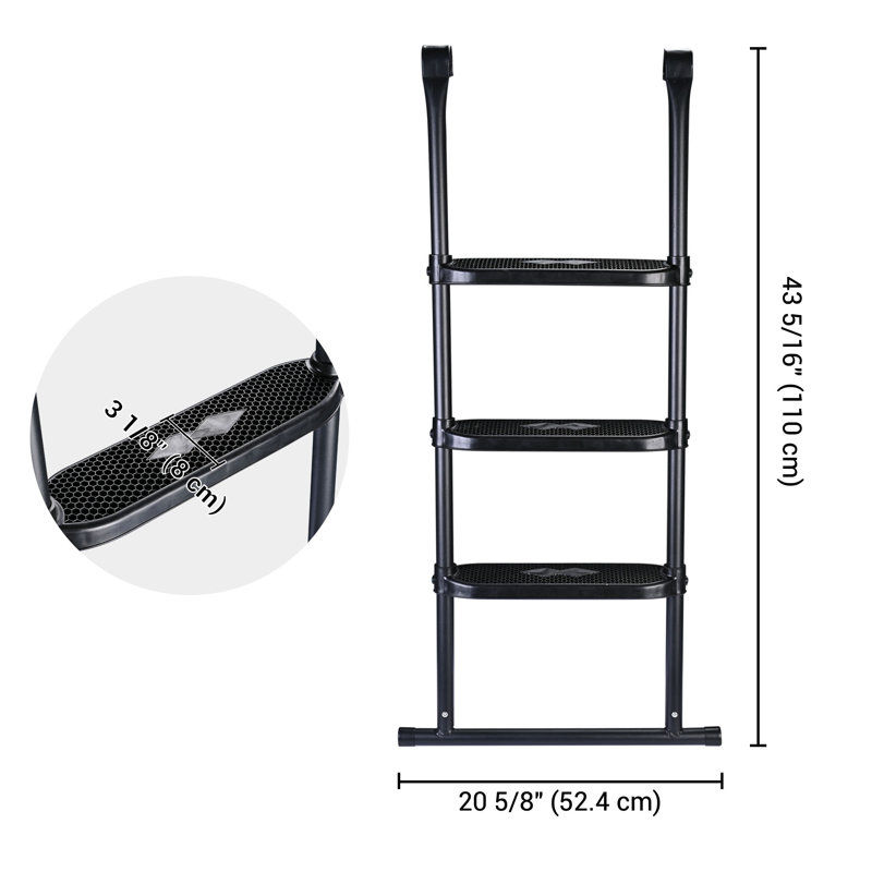Yescom Universal Fit 43.31'' Metal Ladder