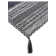 Azizi Striped Hand Woven Cotton Black Rug