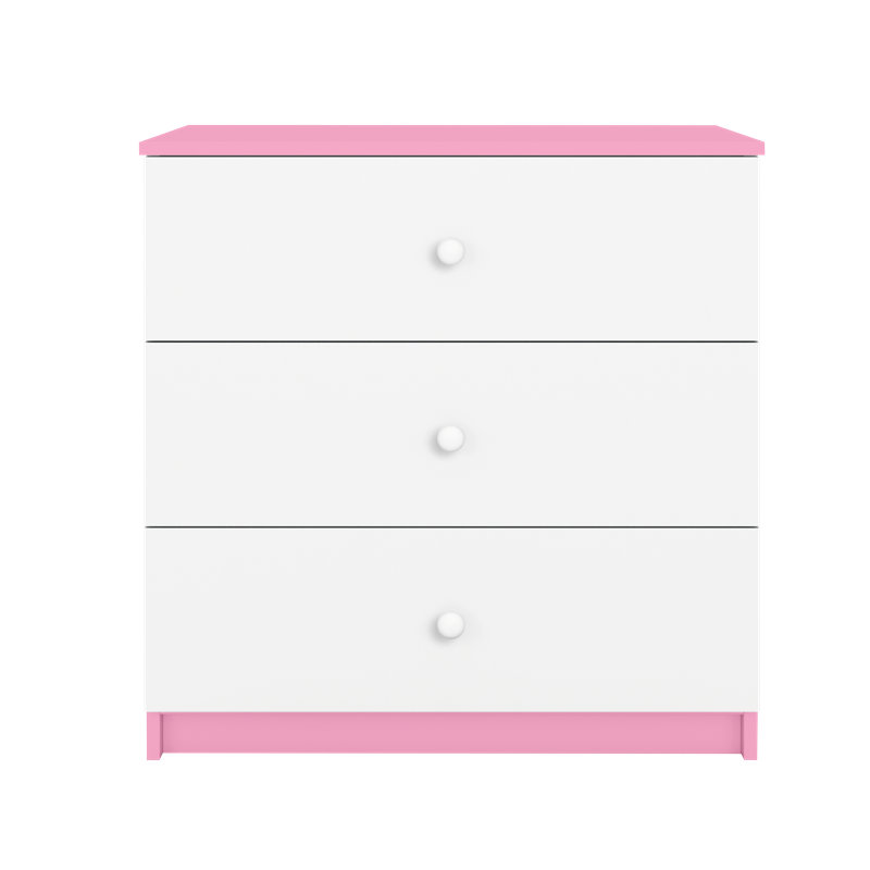 Cicero Kids 3 - Drawer Chest, Pink