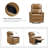 Ramus 30.31'' Wide Genuine Leather Swivel Rocker Recliner Set of 2-70689578