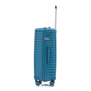 14"/20"/24"/28" 4 pcs/set in PP Spinner Wheel Luggage, Carry on Suitcase, Iron Pull Rod, Combination Password Lock, 14" Cosmetic Case (Set of 4)