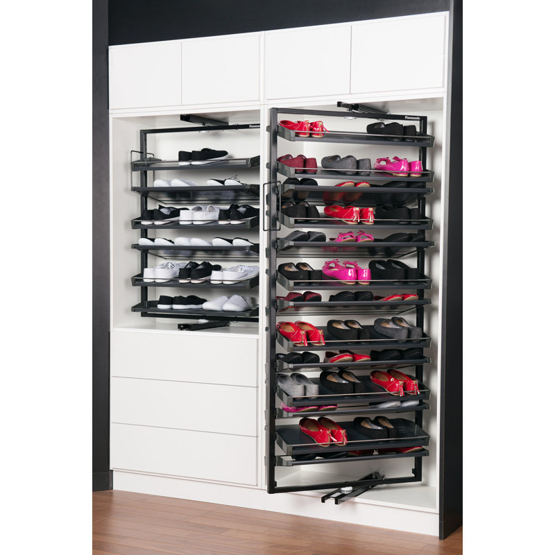 54 Pair Revolving Shoe Rack