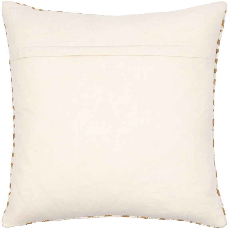 Coussin Zetta, Beige / Chameau, Polyester/ bourre en polyester, 22 po x 22 po