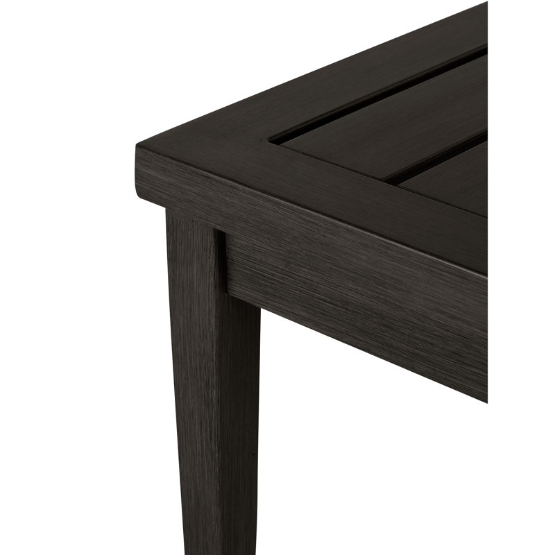 Brookings Wrought Aluminum Side Table, Slate Gray