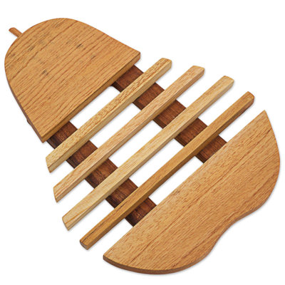 Dessous de plat en bois de cèdre poire fraîche