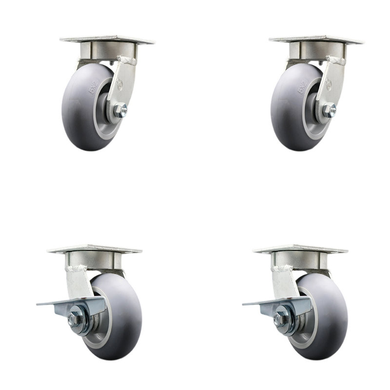 Kingpinless Thermoplastic Swivel Caster