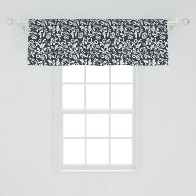 Floral Tailored Window Valance