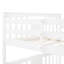 Lit superposé double sur double avec tiroirs et échelle pour chambre à coucher-369867644