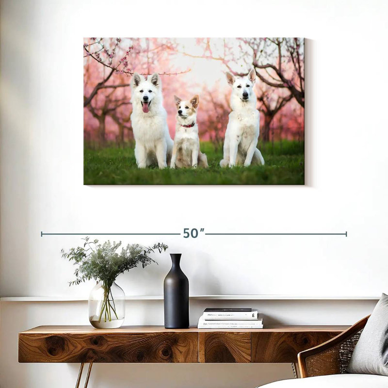Famille de chiens Crowle, H 24 po x l 36 po