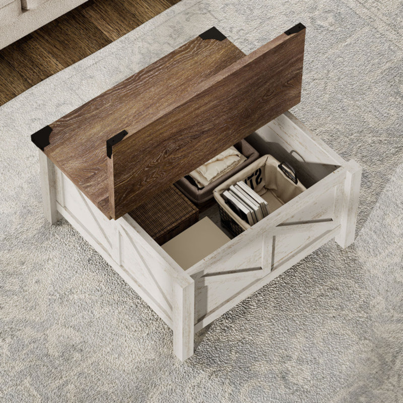 Allyssa 4 Piece Farmhouse Coffee Table Set