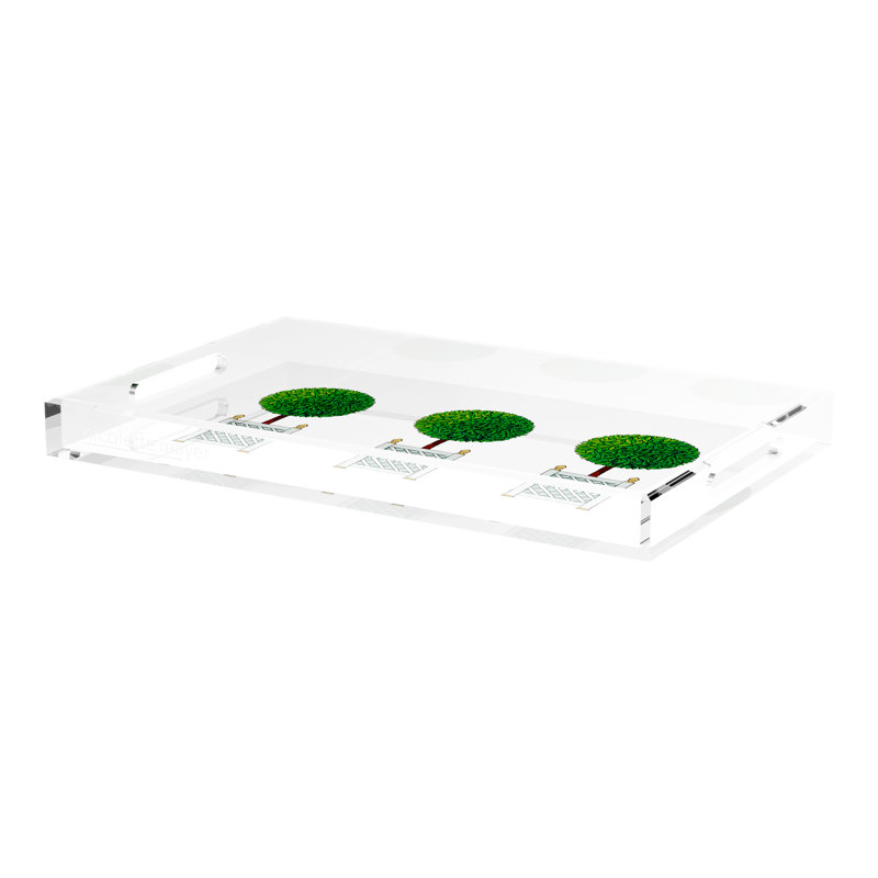 Timothy Corrigan Acrylic Decorative Tray, 22.5"W x 14.5"D x 2"H