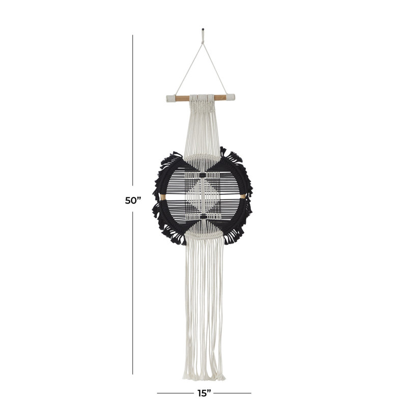 Suspension murale en tissu mélangé avec accessoires de suspension inclus