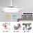 42" 3-Blade White Ceiling Fan with Lights and Remote Control, 6-Speed Latest DC Motor Ceiling Fan for Living Room, Bedroom-1047938326