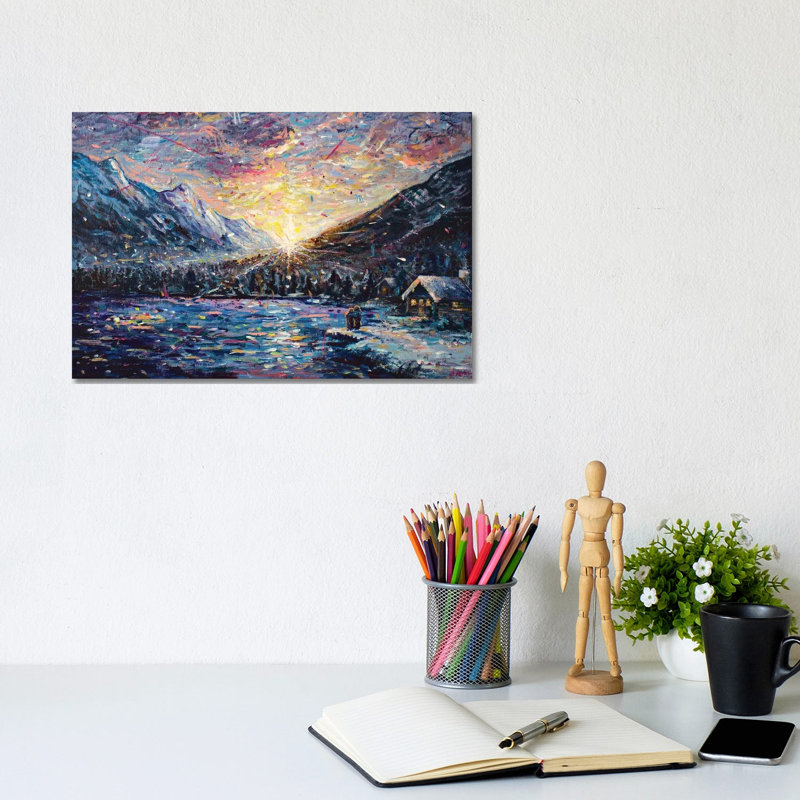 First Snow 1 Piece Wrapped Canvas Painting, 20.32 cm H x 30.48 cm W