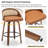 Drees Swivel Vegan Leather Counter And Bar Stool-2135606273-2135606285