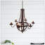 Lustre de style école en fer 6 lumières Centerburg
