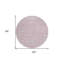 Tapis rond beige 8 po