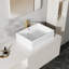 Dublin 510mm x 310mm White Rectangular Countertop Basin Bathroom Sink with Overflow
