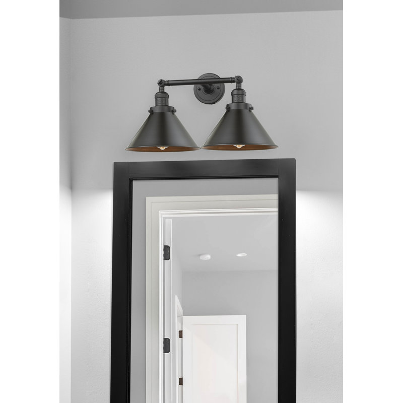 Éclairage pour salle de bain à intensité variable 2 lumières Reppert, Ampoule DEL 6 watts Vinage, Bronze huilé, Bronze huilé