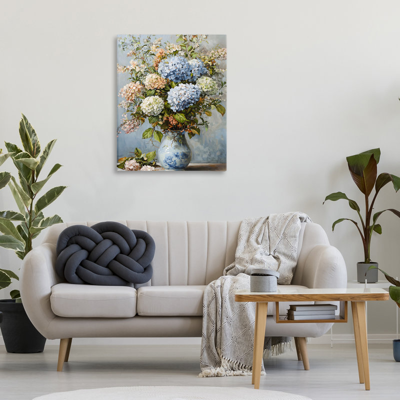 Classic Hydrangeas & Leaves, conception de Franklyn Gregory, H 40 po x l 30 po