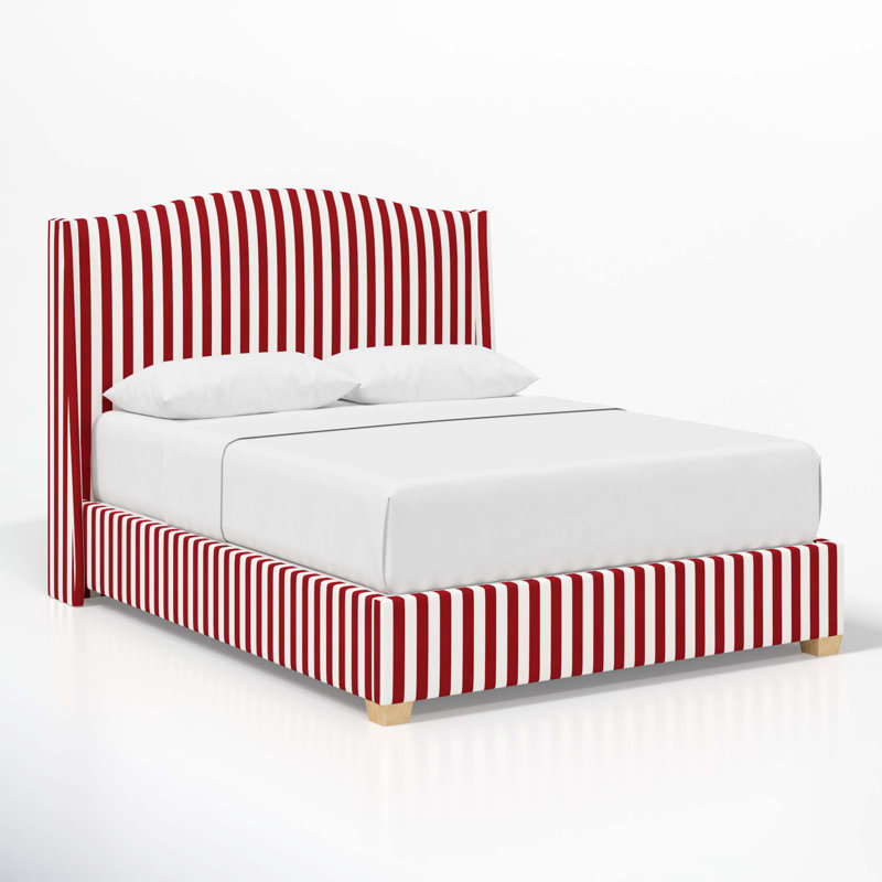 Lit tapissier standard Allis, Très grand, Canopy Stripe Red