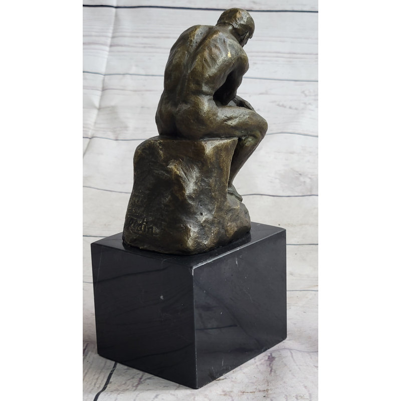Siovhan pensant homme penseur Auguste Rodin miniature