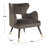 Velveteen Velvet Wingback Chair-189702220