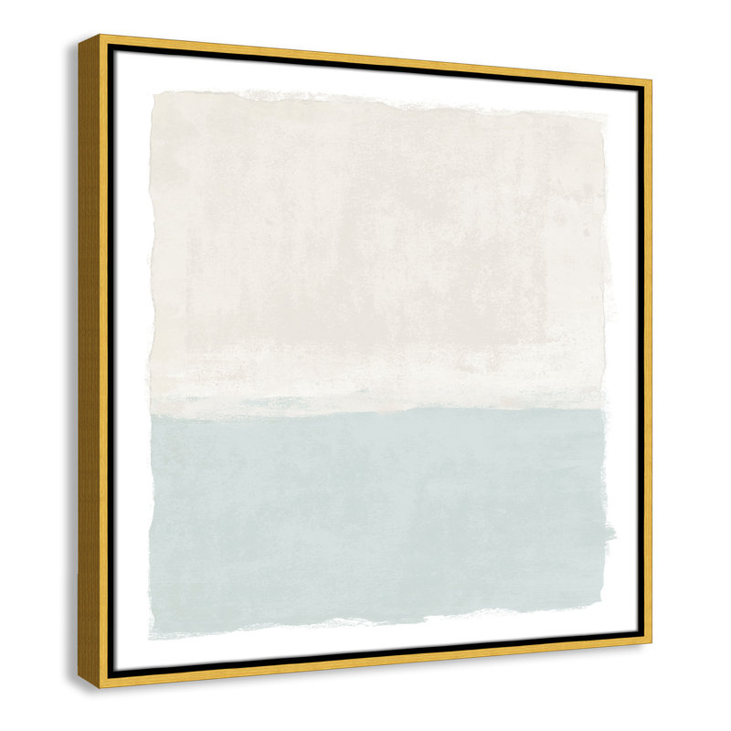«Ocean Tides II - Square Vesrion Print» par Natalie Carpentieri, H 25,5 po x l 25,5 po, Doré