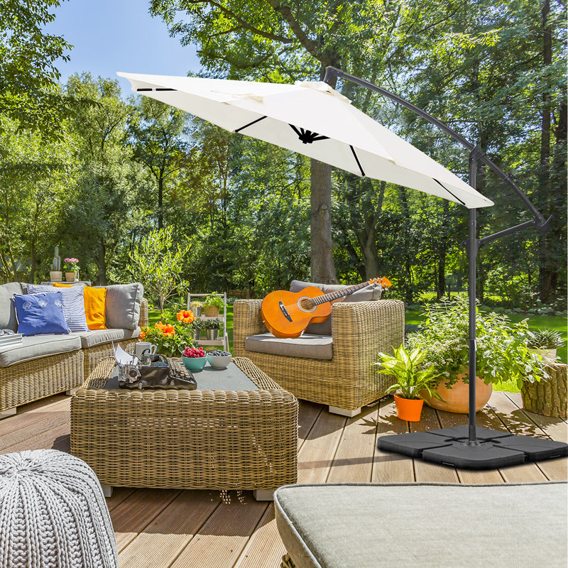 Bridgitt 300cm Cantilever Parasol, Cream
