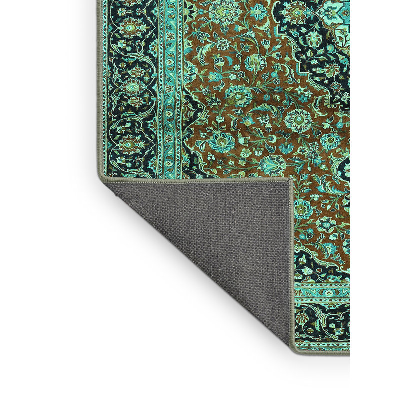 Tapis brun / vert, Rectangle 2 pi x 3 pi